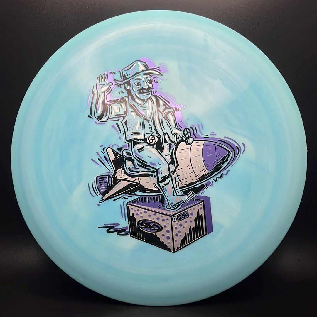 Bravo Texas Ranger - Ride Em Rocket Cowboy Triple Foil Disc