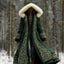 Long Loose-fitting Hooded Coat with 3D Digital Print