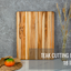 Teak Cutting Board Natural + Solid Wood + 5 Pieces 18 INCH, Pack of 5 Pieces - Korvel