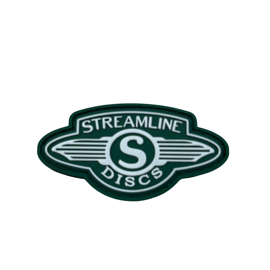Streamline Wings PVC Patch with Hook and Loop Backing