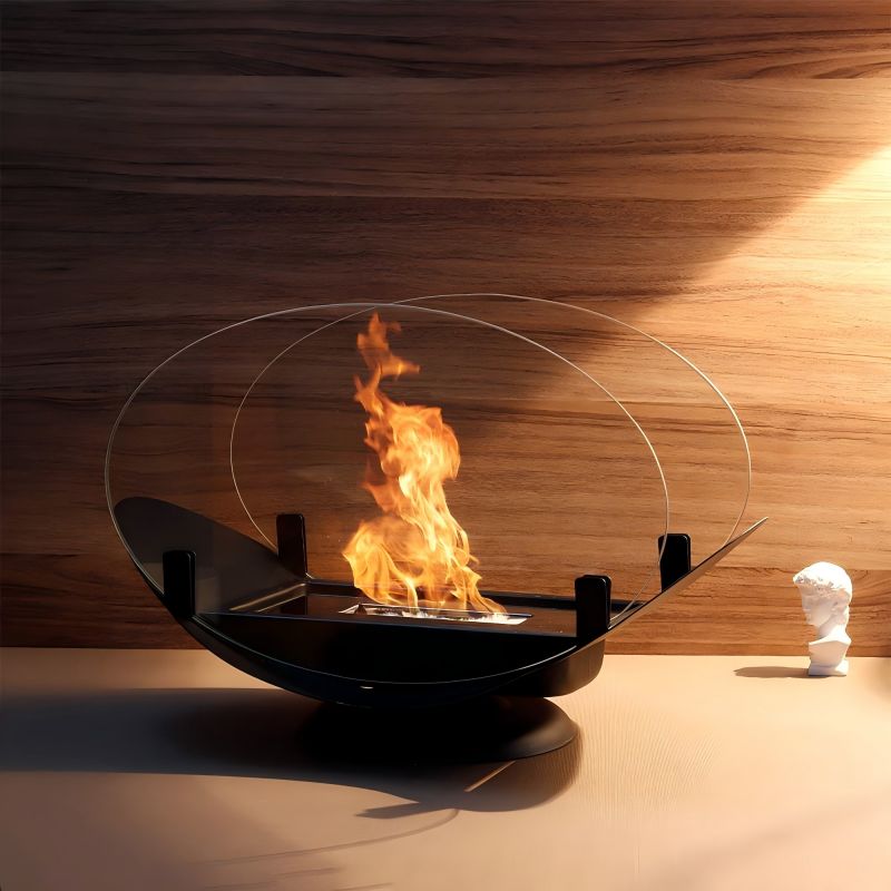 Elegant Indoor Alcohol Fireplace Lamp for Cozy Atmosphere