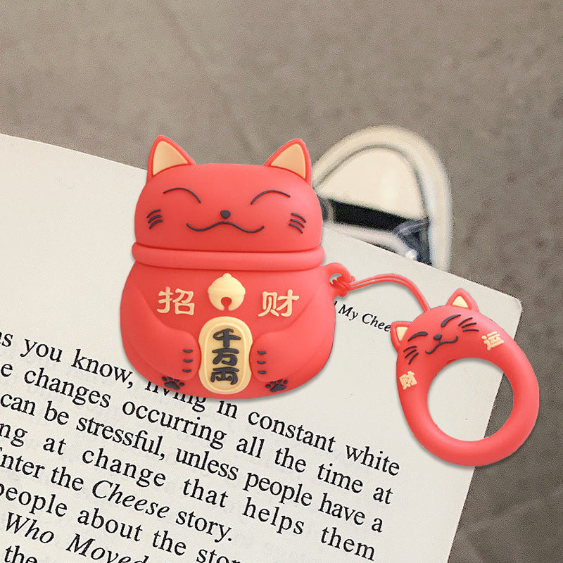 AirPods 5th generation silicone wireless Bluetooth earphone protective case suitable for Apple Pro 2nd generation cute box - Korvel