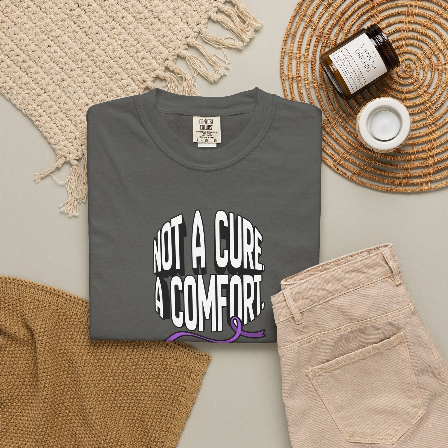 Pas un remède, un vêtement de confort - T-shirt teint en pièce