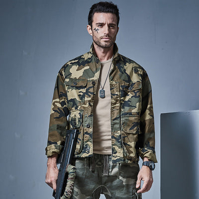 Premium Camouflage Trucker Jacket