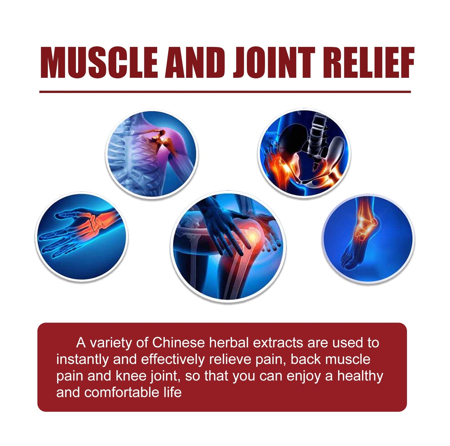 Pain Relief Cream, Elbow Shoulder Neck Knee Vertebra Waist Leg Joint Pain Relief Rolling Ball - Korvel