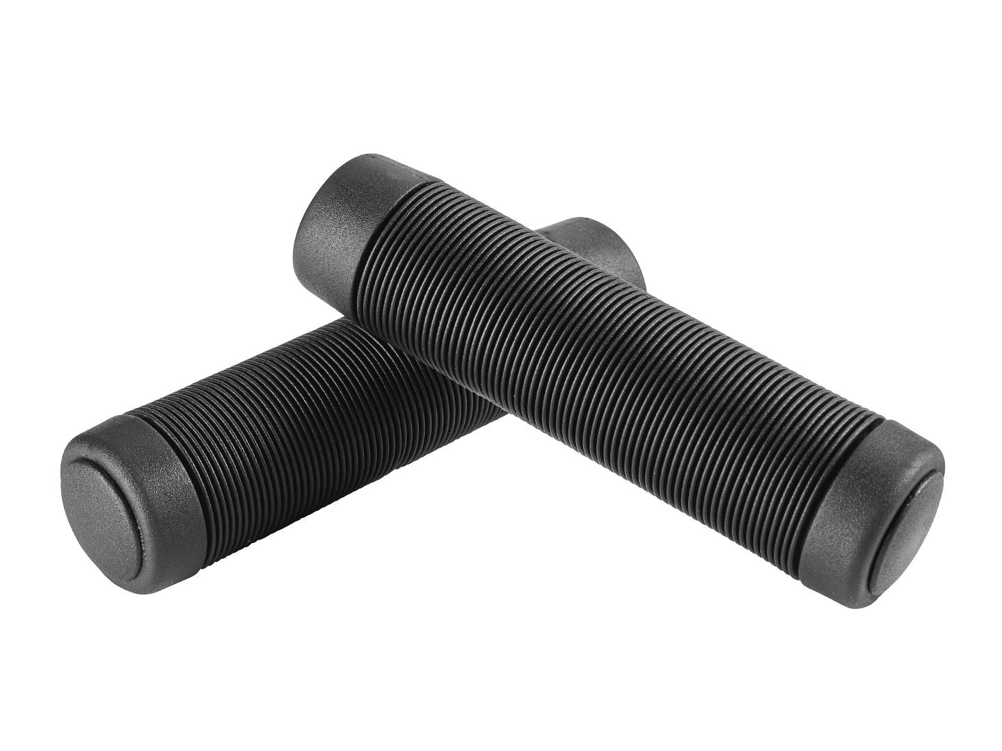 Empuñaduras Electra Comfort Long Open End con 4 Tapas - Negro