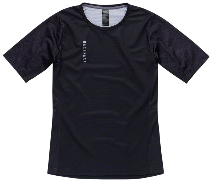 Maillot RaceFace Indy - Femme Manches Courtes Noir Moyen