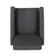 Smoke Fabric Push Back Chair for Elegant Home Décor - Korvel