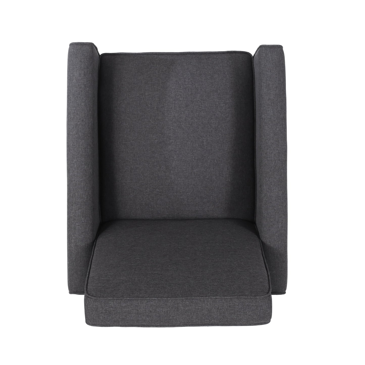 Smoke Fabric Push Back Chair for Elegant Home Décor - Korvel