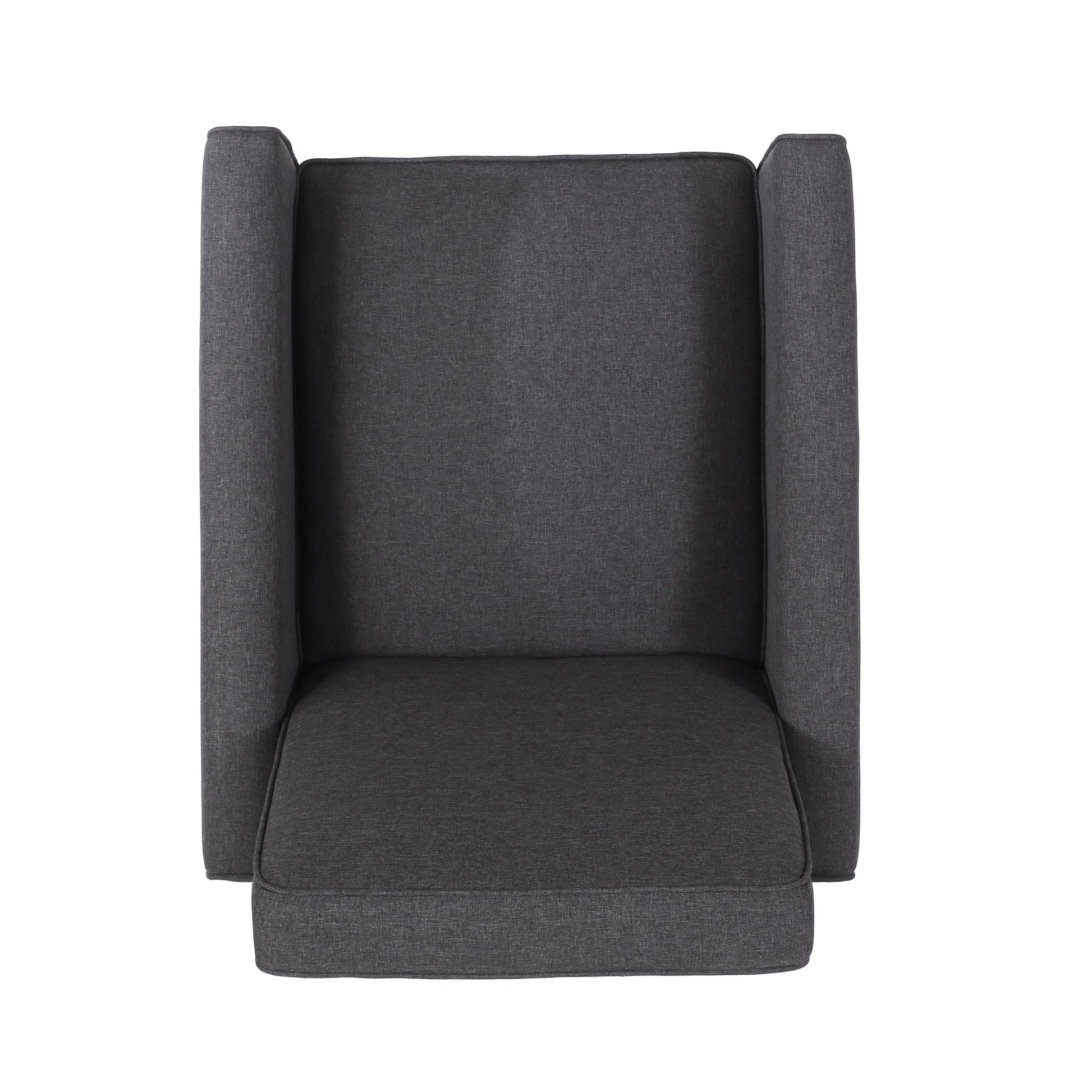 Smoke Fabric Push Back Chair for Elegant Home Décor - Korvel