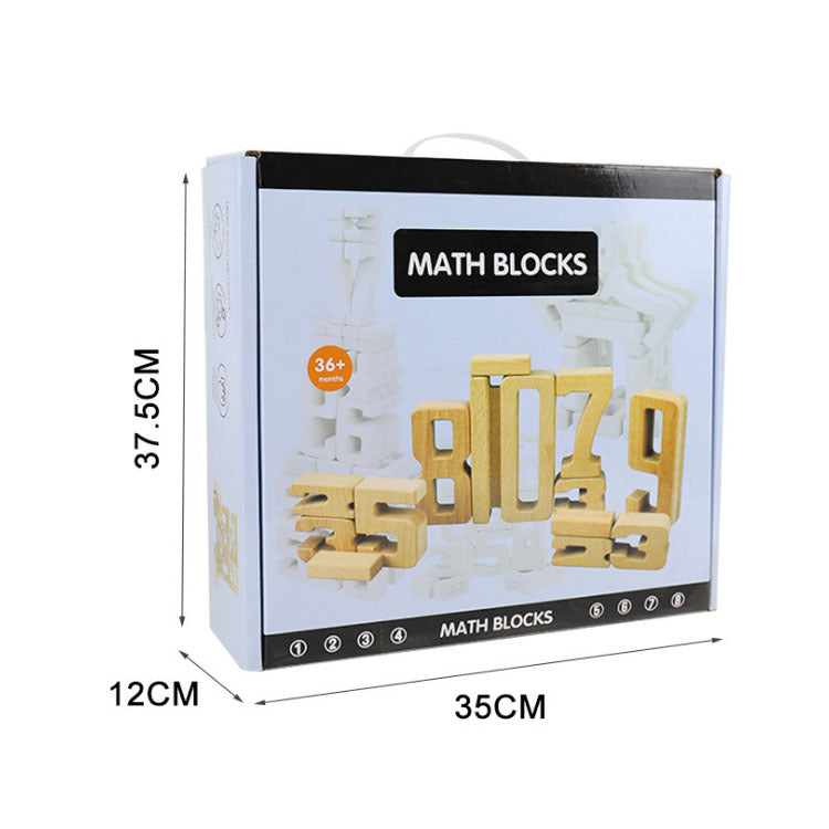 Montessori Early Education Digital Building Blocks Children's Cognitive Digital Building Educational Kindergarten Toys - Korvel