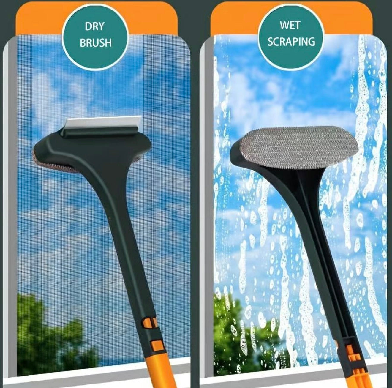 DualClean Multifunction Window Brush