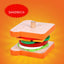 Juego de Comida de Madera: Hamburguesa, Papas Fritas y Sándwich