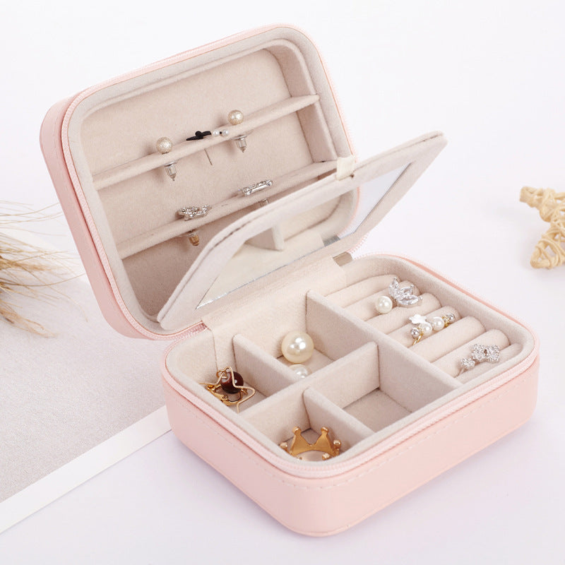 Caja de Joyería Mini Elegante para Pendientes y Anillos
