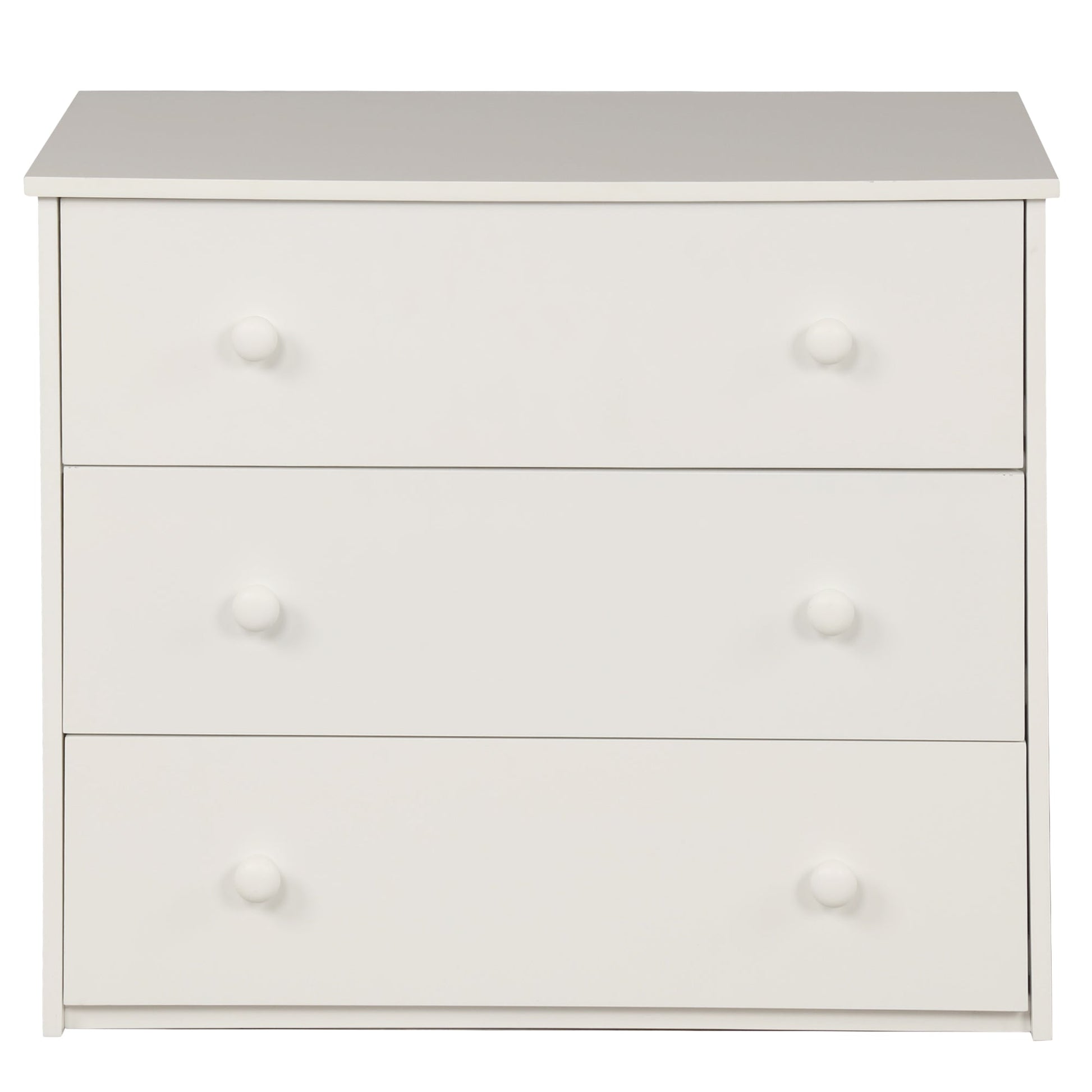 Low Study Twin Loft Bed with Cabinet and Rolling Portable Desk - White (OLD SKU :LP000113AAK) - Korvel