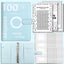 100 Envelope Challenge Binder Couple Save Money Challenge Envelope Sheet Pocket Book - Korvel