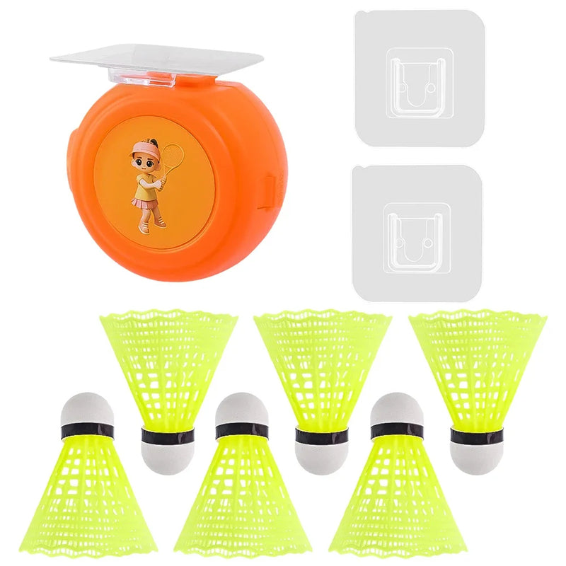 Badminton Trainer Set Badminton Practice Equipment Self-Study Badminton Rebound Device for Kids Adult Indoor Outdoor Exercise - Korvel