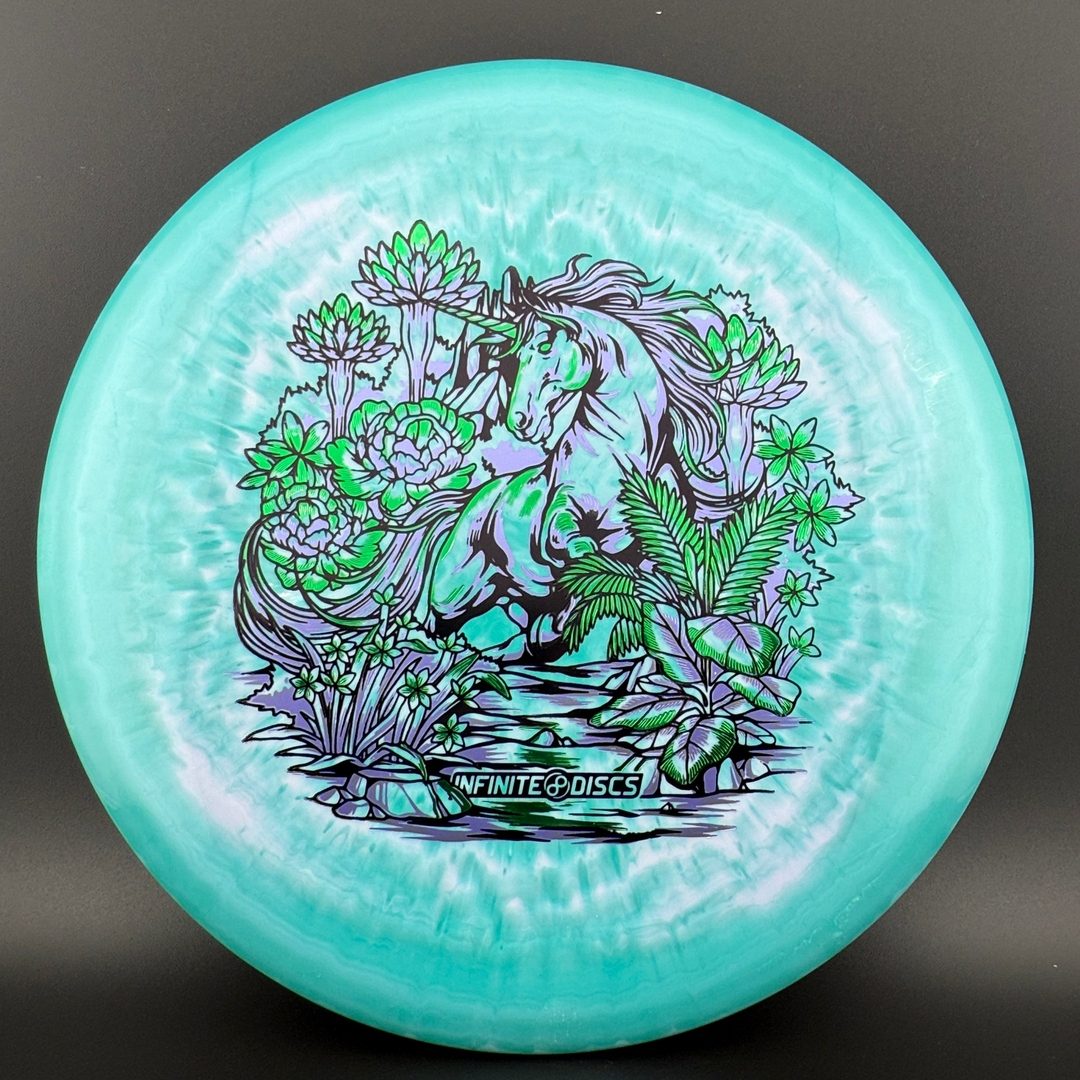 PA-5 (400 Spectrum) - Unicorn Stamp - Triple Foil Disc Golf Putter