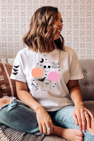 Trick or Treat Bat Sleeve Tee 4862 - Korvel