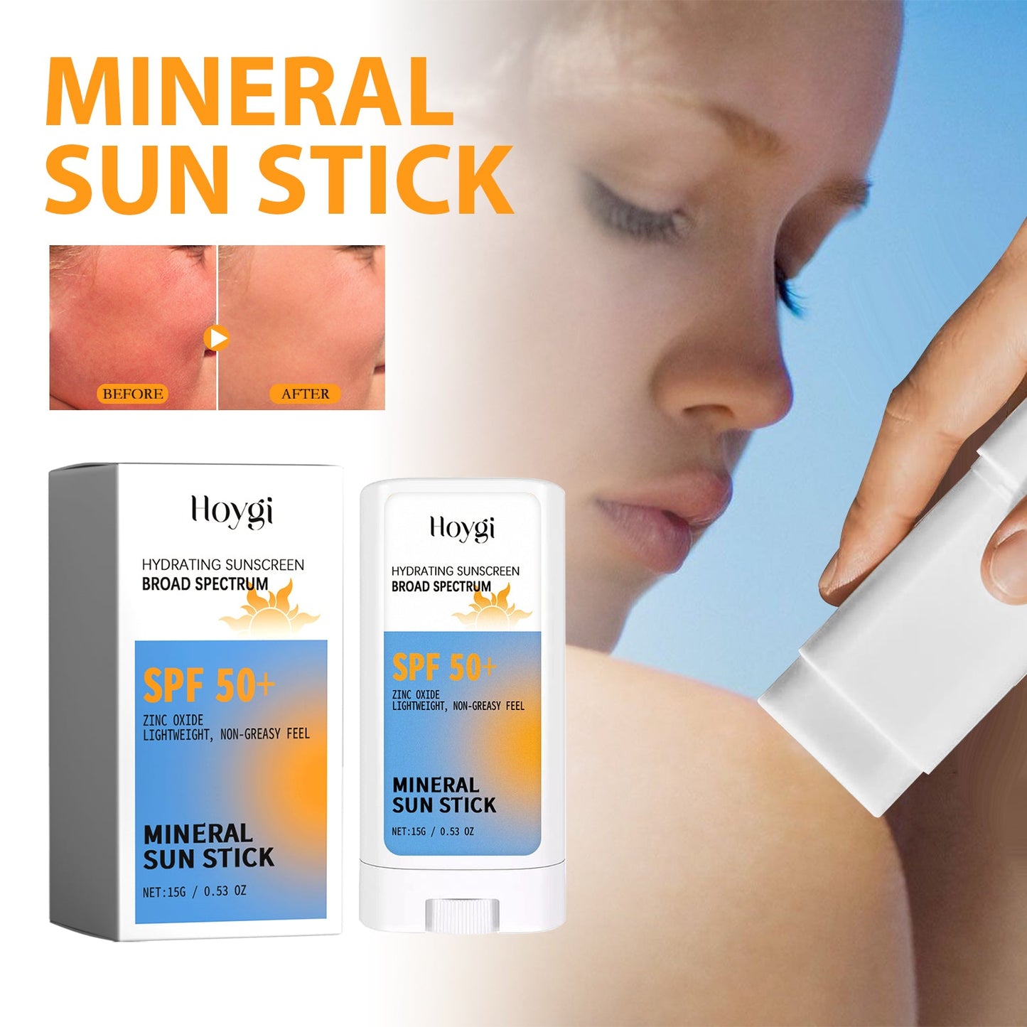 Hydrating Protection Stick Refreshing Mild Hydrating Moisturizing And Soothing Summer Protective Cream For Dry Skin - Korvel