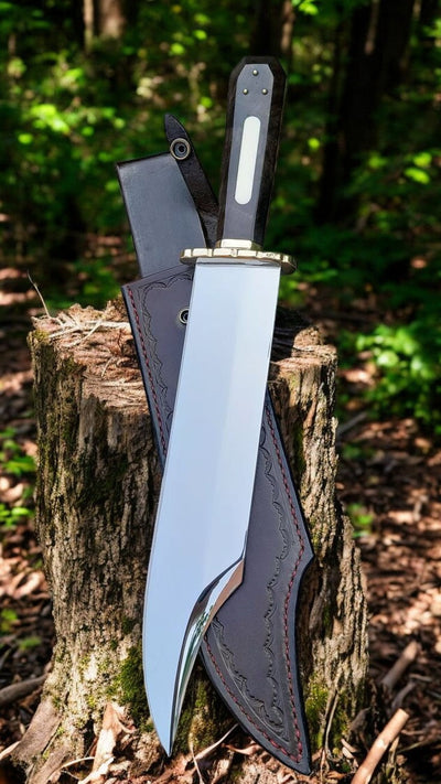 Midnight Ranger Coffin Handle Bowie Knife – Handcrafted Excellence - Korvel
