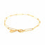 Bracelet en papier clip en or jaune 14k