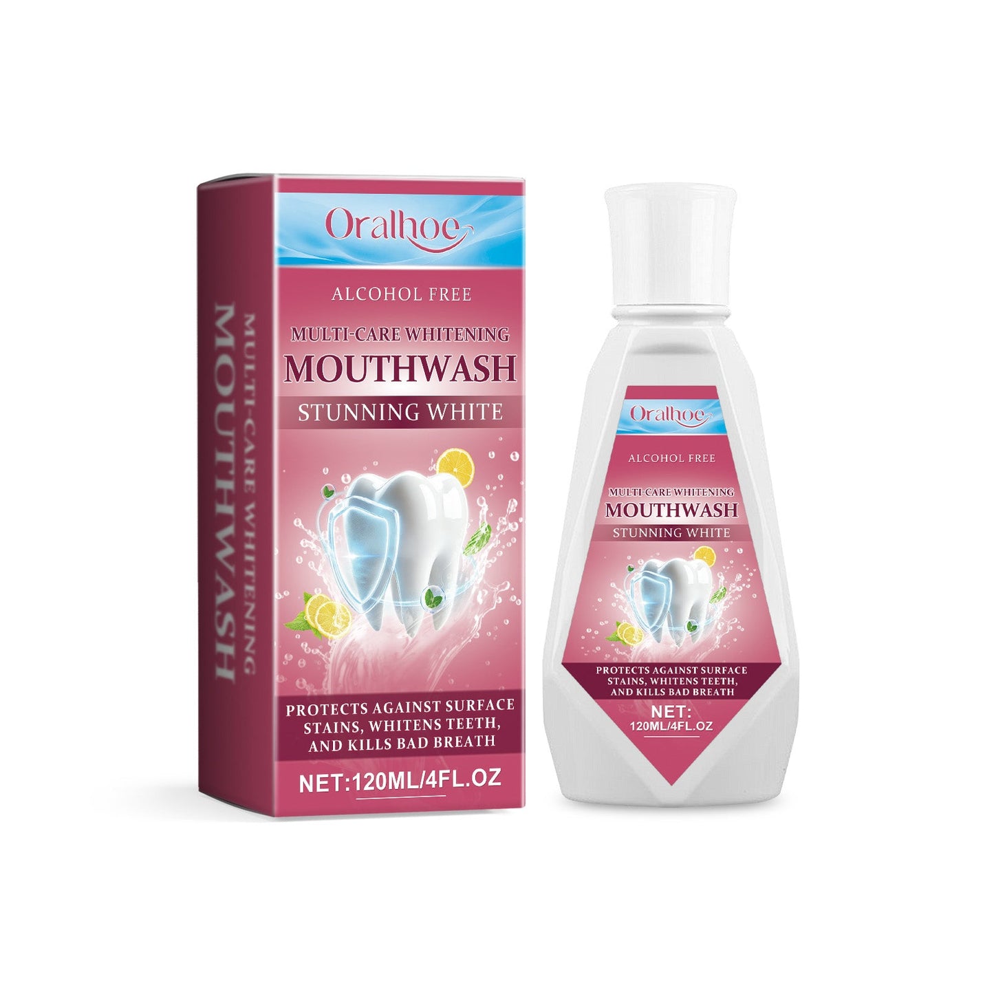 Mouth Care Beauty Mouthwash, Mint Fresh Breath, Gentle And Non-Irritating Gum Care - Korvel