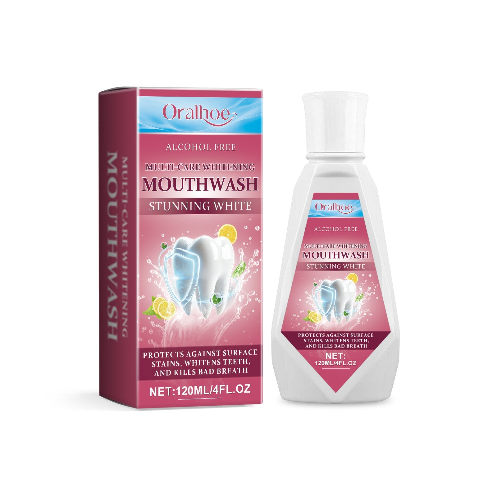Mouth Care Beauty Mouthwash, Mint Fresh Breath, Gentle And Non-Irritating Gum Care - Korvel