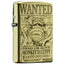 ZORRO Zorro Yellow Cartoon Wanted Brass Kerosene Lighter - Korvel