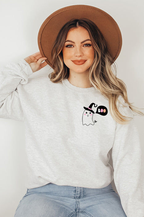 Ghost With Witch Hat 4871 Sweat - Korvel