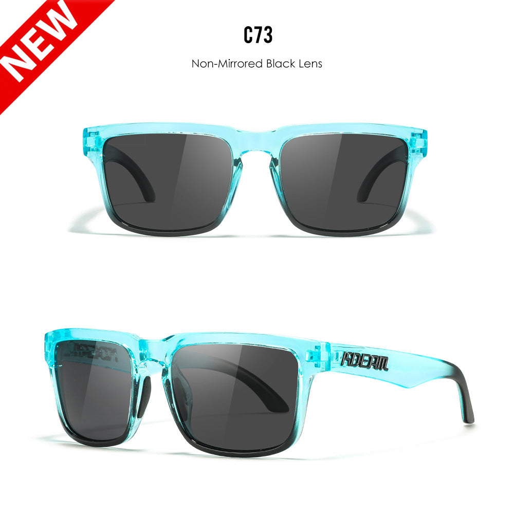 Classic polarized sunglasses for men and women ultra light driving glasses colorful real film sunglasses - Korvel