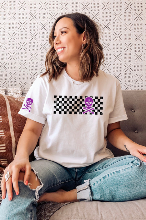 Checkered Skull 4875 Tee - Korvel