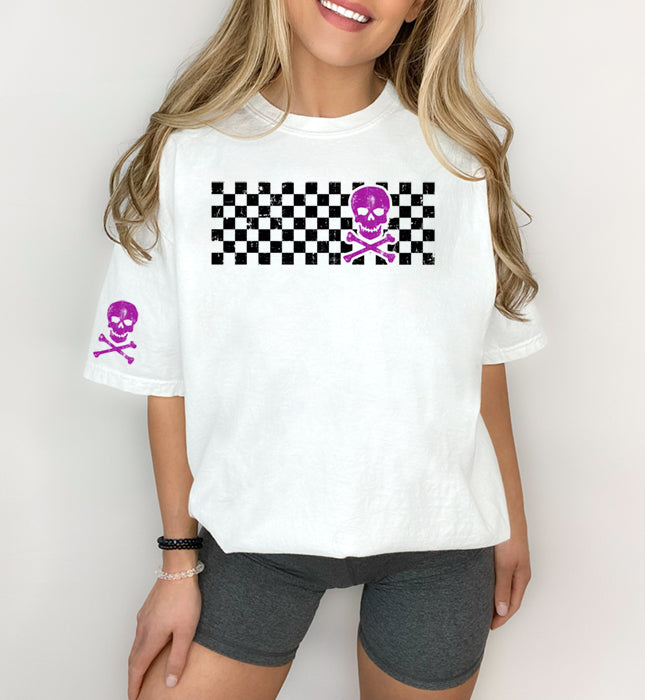 Checkered Skull 4875 CC T-Shirt - Korvel