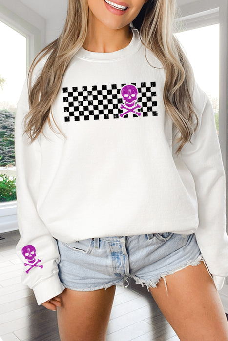 Checkered Skull 4875 Sweatshirt