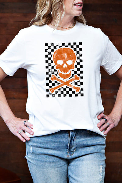 Checkered Skull 4876 T-Shirt