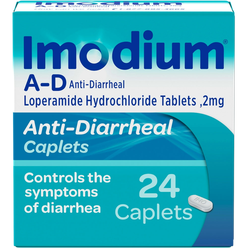 Imodium A-D Anti-Diarrheal Caplets - 2 mg Loperamide HCl