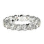 Round Cut Lab Grown Diamond Eternity Ring in 14k White Gold