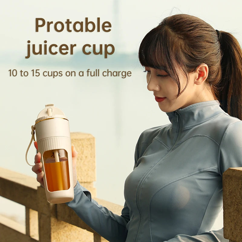 Extractor portátil inalámbrico de 340ML con popote