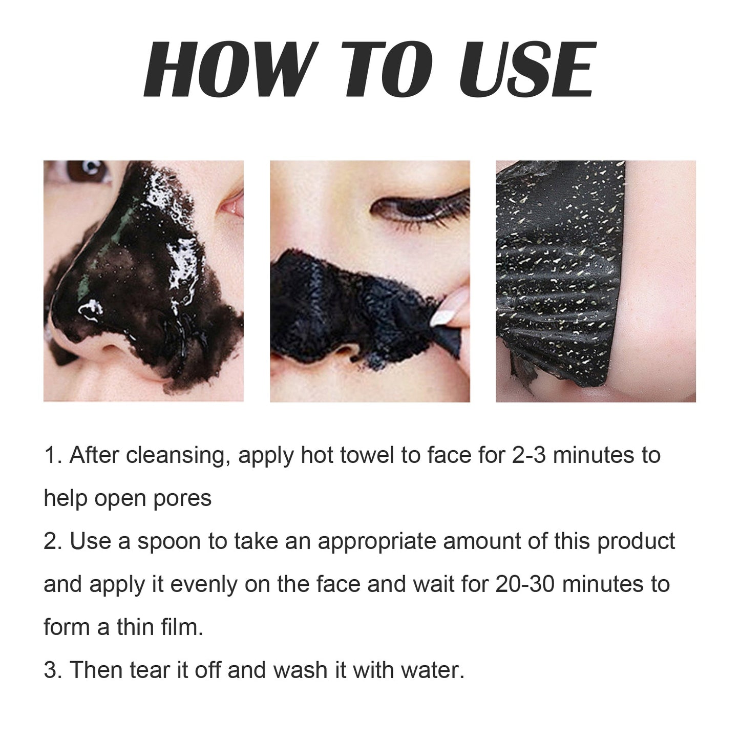Blackhead Peel Mask, Deep Cleansing Facial Skin Removes Blackheads, Pimples, Shrinks Pores And Tenderizes Skin - Korvel