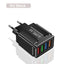 3.1A 4usb Mobile Phone Charger Travel Charger Charging Plug European Regulation Charging Head Charging Plug - Korvel