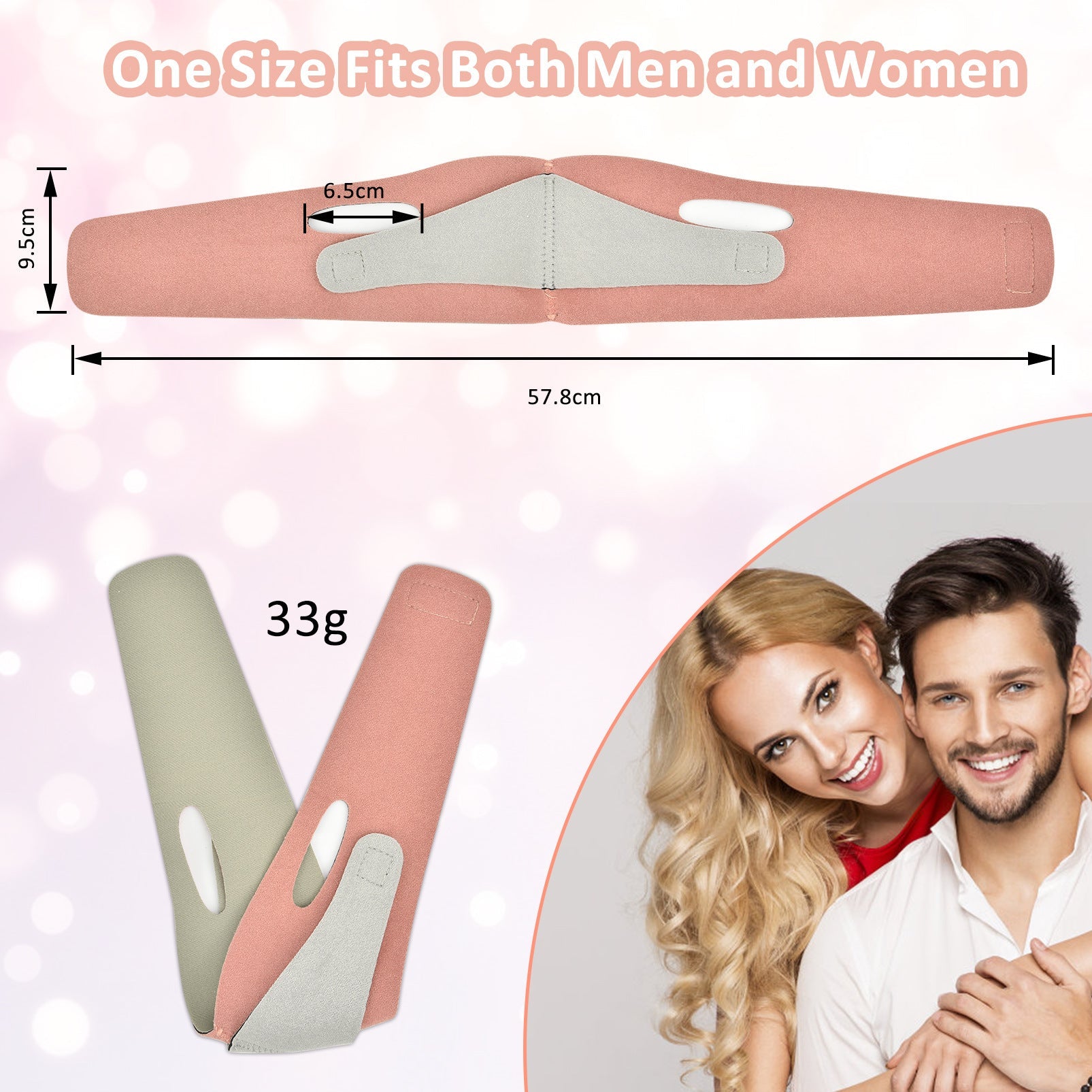 Hailicare Face-Lift V-Belt Graphene Japanese-Style V-Face Tool Small Face Mask Face Correction Bandage - Korvel