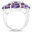 9.28 Carat Genuine Amethyst Sterling Silver Engagement Ring