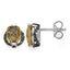Pendientes de Citrino y Diamante Negro de 3.14 Quilates
