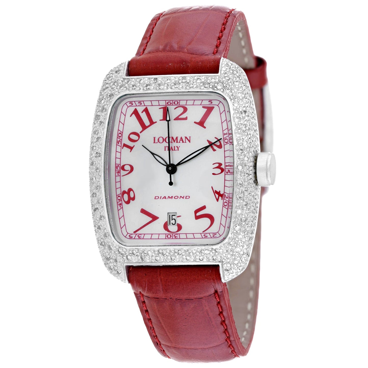 Locman Women's Diamond Watch with Mother of Pearl Dial