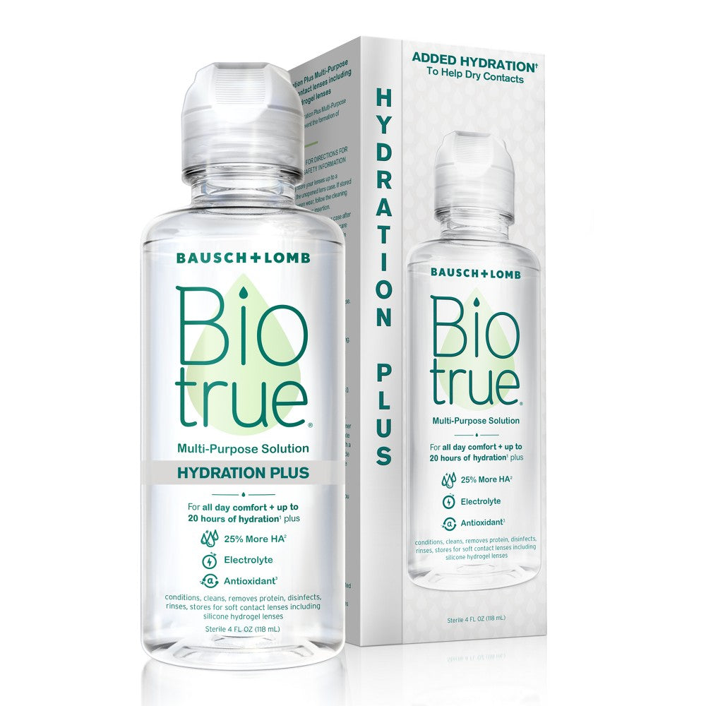 Biotrue Hydration Plus Contact Lens Solution - 4 Oz