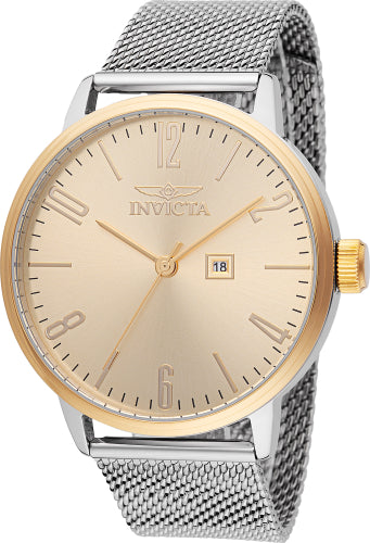 Invicta Men's Specialty Watch - Gold Dial & Stainless Steel