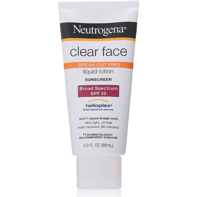 Neutrogena Clear Face Liquid Lotion Sunscreen SPF 30 - 88ml