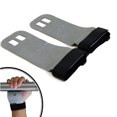 1 Pair S M L Hand Grip Synthetic Leather Crossfit Gymnastics Guard Palm Protectors Glove Pull Up Bar Weight Lifting Glove - Korvel