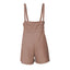 Drawstring Wide Strap Overalls with Pockets - Korvel