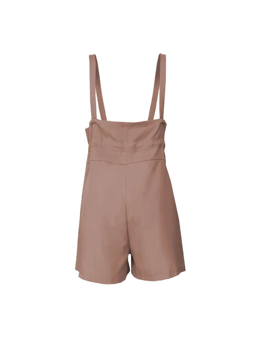 Drawstring Wide Strap Overalls with Pockets - Korvel